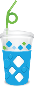 Light Blue Grip Kids Reusable Cup