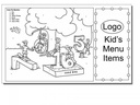 Numbers Are Fun Children's Placemats, 8 1/2 X 14 with a customizable area on back.