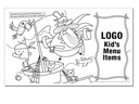 Pirate Cove Children's Placemats, 8 1/2 x 14"  with area for customizing on back
