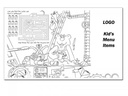 Recycle Children's Placemats in 8 1/2 X 14