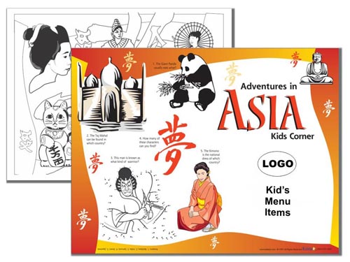 Around the World with Kidstar Children's Placemats