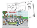 Cargo of Fun 4 Pack children's placemats with do-it-yourself area for printing kids menu. 100 of...