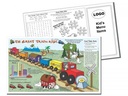 Cargo of Fun 4 Pack children's placemats with do-it-yourself area for printing kids menu. 100 of...