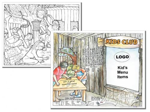 4 Design Combo Children's Placemats