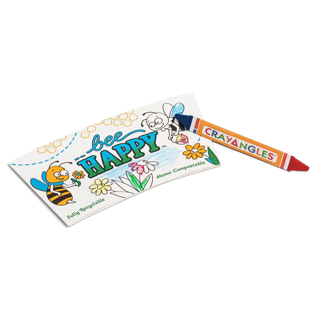 12oz Insulating Cup Sleeves for Hot Liquids, Embossed Paper, Bee Happy design (1000pk)