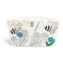12oz Insulating Cup Sleeves for Hot Liquids, Embossed Paper, Bee Happy design (1000pk)