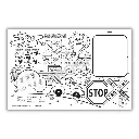 From Here to There Children's Placemat. 11 X 17
