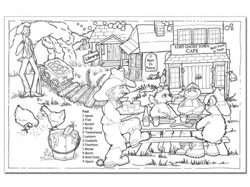 Mountain Adventure - Legend Greplaces Mine 11 X 17 Children's Placemats