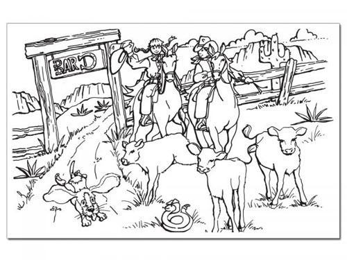 Wild West Children's Placemats 11 X 17 (500pk)