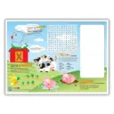 10x14" Paper Placemats with Games, Farm Theme