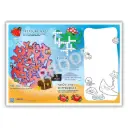 10x14" Paper Placemats with Games, Sea Theme