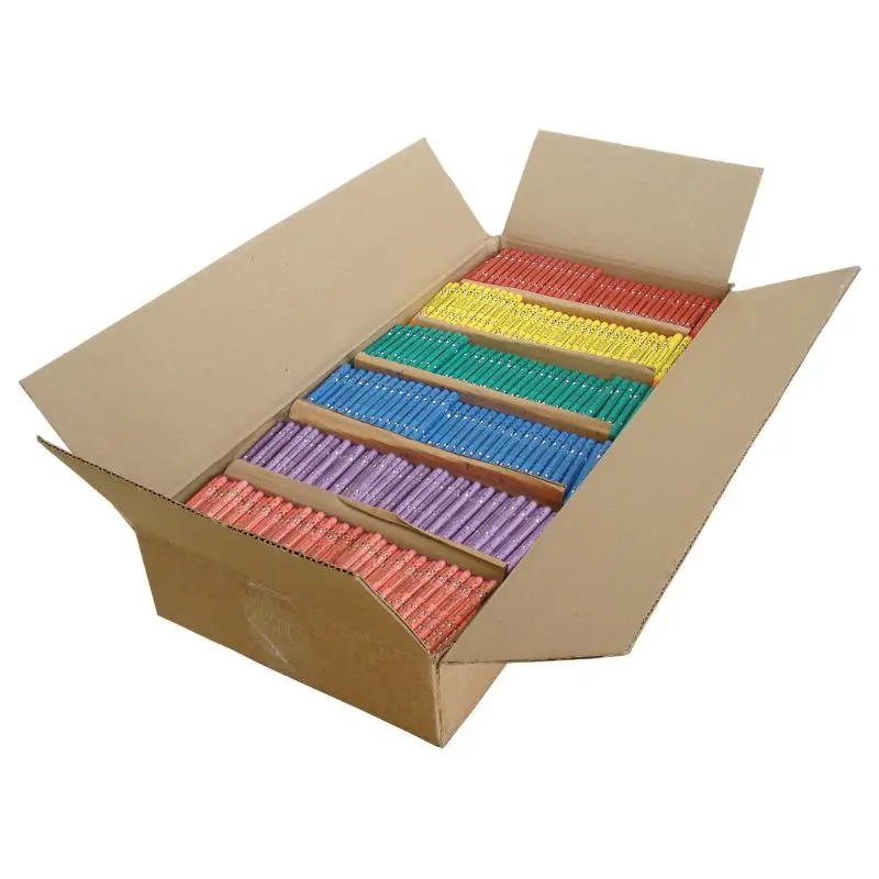 Soybean Crayons, Round, Bulk Case of 1,728 (6 colors)