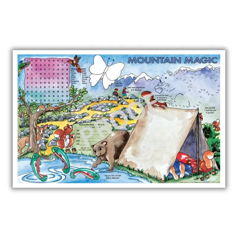 Mountain Magic Children's Placemats 11 X 17 (500pk)