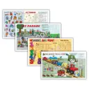 Cargo of Fun variety-pack children's placemats, 8x14in (400pk)