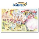 Fiesta Fun Children's Placemat in 8 1/2 X 14 Size.
