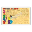 Numbers Are Fun children's placemats, 8.5x14in