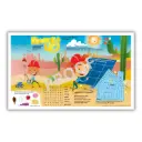 Power Up children's placemats, 8.5x14in
