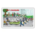 Hit Parade children's placemats, 8.5x14in