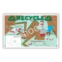 Recycle Theme children's placemats, 8.5x14in