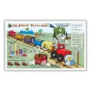 Great Train Ride children's placemats, 8.5x14in