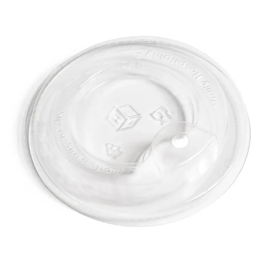 Lids-90mm Sip-Slot-Spout PET Clear, fits FHG paper cups, (1,000 pcs)