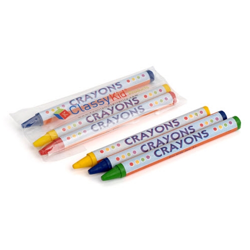 Value-Line 3pk Round Mini Crayons, Cello Packed