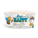 12oz Insulating Cup Sleeves for Hot Liquids, Embossed Paper, Bee Happy design (1000pk)