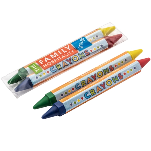 [6DEH2C(250)] 2-in-1 Honeycomb-Shaped Crayons, 2pk with 4 Colors