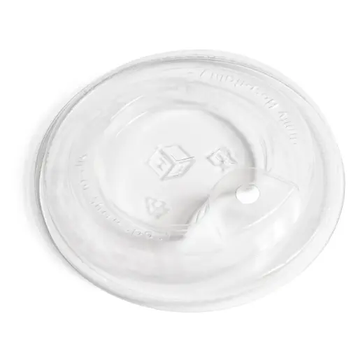 [590PE-LID] Lids-90mm Sip-Slot-Spout PET Clear, fits FHG paper cups, (1,000 pcs)